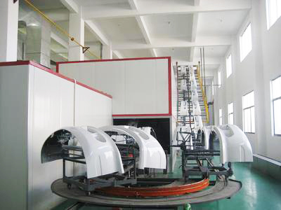 1.保险杠喷涂